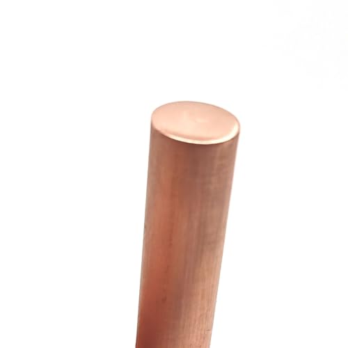 Leluo Kupferrundstab for Elektrodenstäbe, Formen, Türgriffe und zur Verbesserung der Wohndekoration Heimwerker(50x100mm) von Leluo