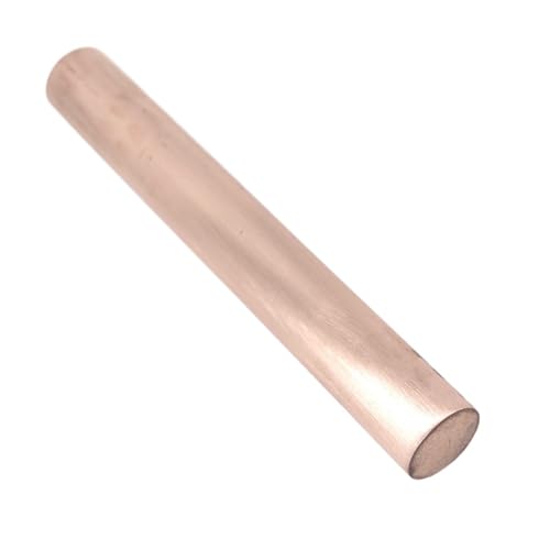Leluo Massiver Kupferrundstab, Kupferstab for Sammelschienenverbinder, Stromübertragung, Erdungslösung Heimwerker(400mmx14mm) von Leluo