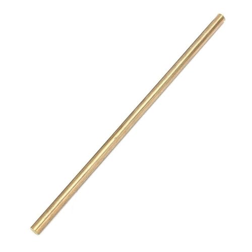 Leluo Messingstange 2 mm 3 mm 4 mm 5 mm 6 mm 8 mm 10 mm 12 mm 14 mm 16 mm 18 mm 20 mm DIY Hardware Messing Rundstab Runddraht Zähigkeit(6x250mm) von Leluo