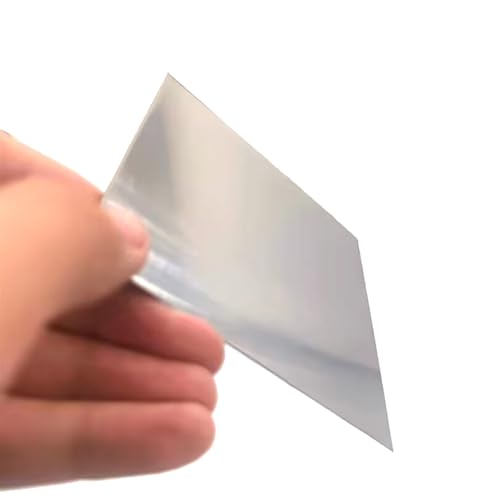 Leluo Quadratische Blechplatte aus Edelstahl 304, flach gebürstetes Metall, polierte Platte, 100 mm x 100 mm, 150 mm x 150 mm, 200 mm x 200 mm Zähigkeit(4x200x200mm) von Leluo