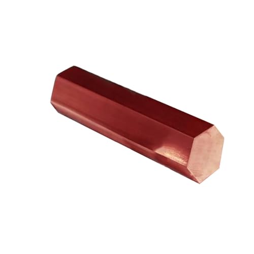 Leluo Sechskant-Kupferstange, 8 mm, 10 mm, 12 mm, 14 mm, 17 mm, 20 mm, 22 mm, 24 mm, 27 mm, 30 mm, 32 mm, 36 mm Heimwerker(14mm) von Leluo