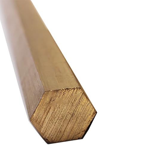 Leluo Sechskantstange aus Messing, 3 mm bis 65 mm, Sechskantstange for Metallbearbeitung und Heimwerkerprojekte Zähigkeit(65x100mm) von Leluo
