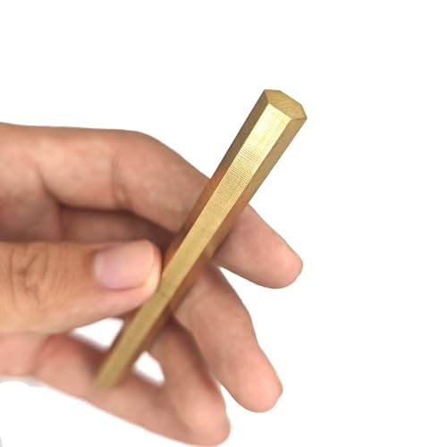 Leluo Sechskantstange aus Messing, Präzisions-Sechskantstange aus Messing, 3 mm bis 65 mm, for Heimwerker- und Ingenieurprojekte Zähigkeit(34mm) von Leluo