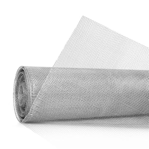 Leluo Siebschutznetzsieb 304 Edelstahl Feinmaschiges Drahtgeflecht Rollensieb Blech Lüftungsgitter Türfenstereinsätze Zähigkeit(40 Mesh 0.5mm) von Leluo