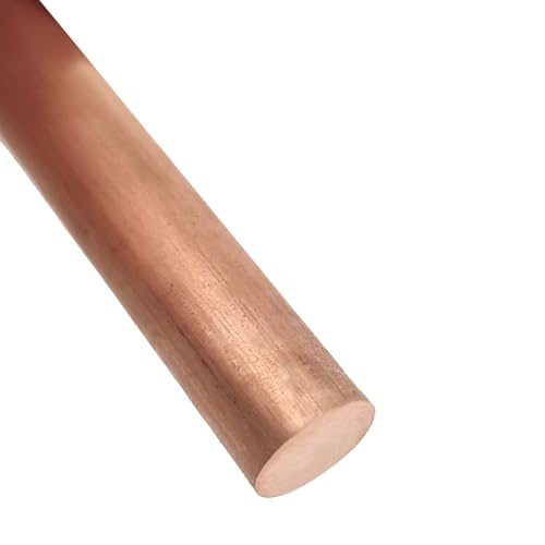 Leluo T2 Hochreine lila Cu-Stange Kupferform Entladungsdurchmesser 3 mm bis 200 mm Solide C10100 C10200 C1100 Heimwerker(6mmx1meter) von Leluo