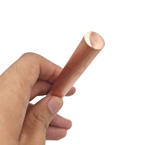 Leluo T2 Kupfer Massiv Rundstab 20mm 22mm 23mm 25mm 26mm 28mm 30mm 40mm 50mm 60mm 70mm 80mm 90mm Heimwerker(26x250mm) von Leluo