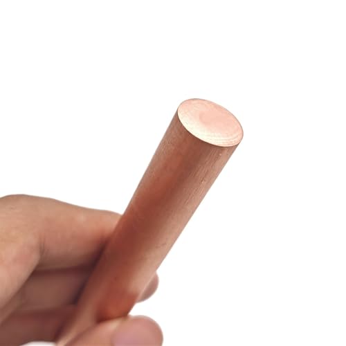 Leluo T2 Kupfer-Rundstab, 10 mm, 12 mm, 14 mm, 15 mm, 16 mm, 18 mm, Metall for Bastelarbeiten und Heimwerker-Dekoration Heimwerker(10x500mm) von Leluo