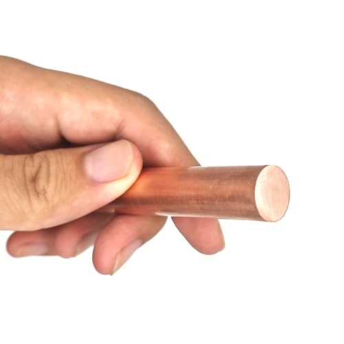 Leluo T2 Kupfer Rundstab Stange Fräsen Schweißen Metallbearbeitung Durchmesser 3mm 4mm 5mm 6mm 8mm 9mm 10mm 12mm 7mm Heimwerker(7mm) von Leluo