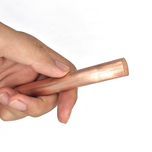 Leluo T2 Kupfer-Rundstäbe 22 mm 23 mm 25 mm 26 mm 28 mm 30 mm 40 mm 50 mm for Scharnier- und Baubeschläge Heimwerker(28x250mm) von Leluo