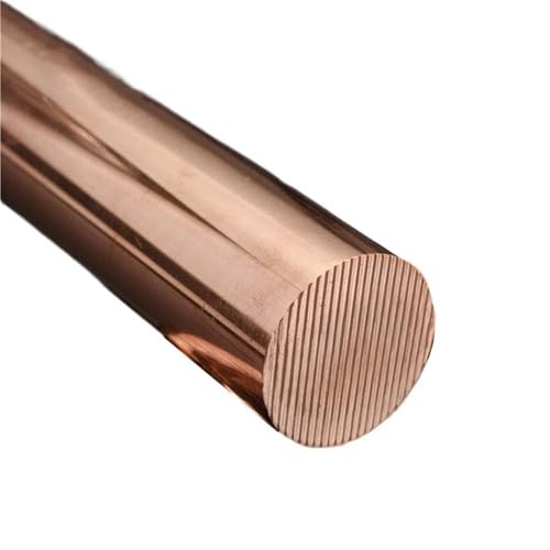 Leluo T2 Kupferstange, massive runde Kupferstangen, Durchmesser 10 mm, 12 mm, 16 mm, 18 mm, 20 mm, Kupfermaterial for Basteln Heimwerker(16mm) von Leluo