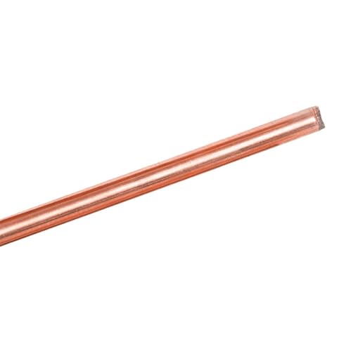 Leluo T2 Rotkupferstab 0,8 mm 1 mm 1,2 mm 1,4 mm 1,5 mm 1,6 mm 1,8 mm 2 mm 2,3 mm 2,5 mm 3 mm 3,5 mm 18 mm Kupferelektrode Rundstab Heimwerker(16x500mm) von Leluo