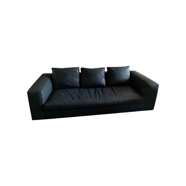 3-Sitzer Sofa Snap aus Kunstleder (blau), Lema von Lema