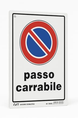 Einfahrtsschild – Parkverbot – PVC 20 x 30 cm mit Löchern zur Installation – UV-beständig und wasserdicht – LEMAG SRL Einfahrtsschild – Parkverbot – PVC 20 x 30 cm mit Löchern zur Installation – UV-beständig und wasserdicht – LEMAG SRL von Lemag srl