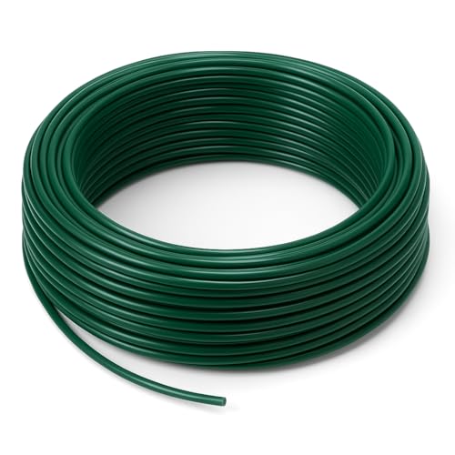 Eisendraht kunststoffbeschichtet grün 1,4 mm x 22 m – Gartendraht und Befestigung – robust und flexibel – LEMAG SRL von Lemag srl