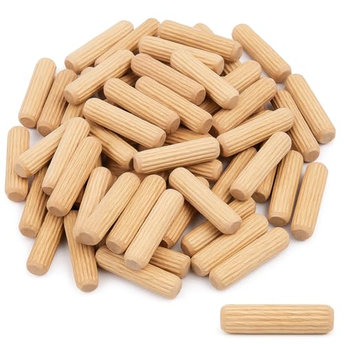 Holzdübel, 8 x 35 mm, Packung mit 60 Stück, zylindrische Bolzen für Verbindungen, Möbel, Heimwerker und Schreinerei. LEMAG SRL von Lemag srl