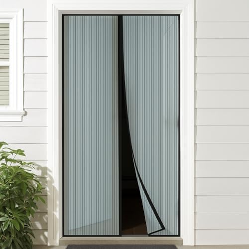 Magnetisches Fliegengitter für Tür – Weiß oder Anthrazit – automatischer Verschluss mit Magneten – 130 x 230 cm / 150 x 180 cm – Insektenschutz, einfach zu montieren Lemag srl von Lemag srl
