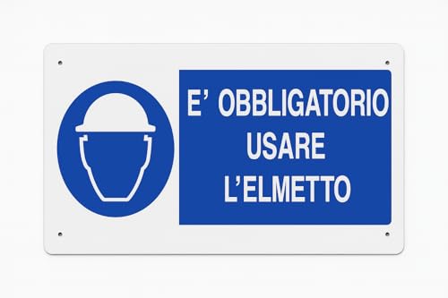 Schild UNI "Es ist Pflicht den Helm zu benutzen" – 33 x 12 cm – extra stark klebend, Forex- oder Aluminiumplatte – Global LEMAG SRL Schild UNI "Es ist Pflicht den Helm zu benutzen" – 33 x 12 cm – extra stark klebend, Forex- oder Aluminiumplatte – Global LEMAG SRL von Lemag srl