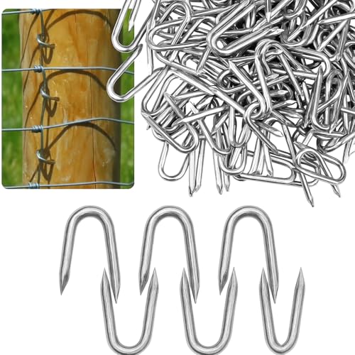 U-Nägel aus verzinktem Stahl 18 x 40 mm – Packung mit 100 Stück – U-Klammern für Holz und Zäune – Befestigung von Drähten und Netzen – LEMAG SRL U-Nägel aus verzinktem Stahl 18 x 40 mm – Packung mit 100 Stück – U-Klammern für Holz und Zäune – Befestigung von Drähten und Netzen – LEMAG SRL von Lemag srl