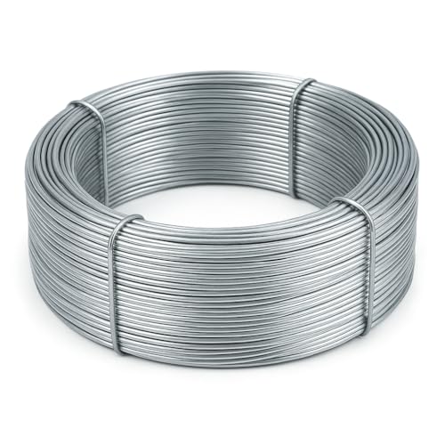 Verzinkter Eisendraht Ø 1,3 mm – Rolle mit 22 Metern – rostbeständig für Gartenarbeit, Befestigungen und den Hausgebrauch – LEMAG SRL von Lemag srl