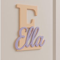 Türschild Personalisiert | Initiale Und Name Geschenk Zur Taufe Namensschild Zum Geburtstag Geburt Türschild Personalisiert | Initiale Und Name Geschenk Zur Taufe Namensschild Zum Geburtstag Geburt von LemagoShop