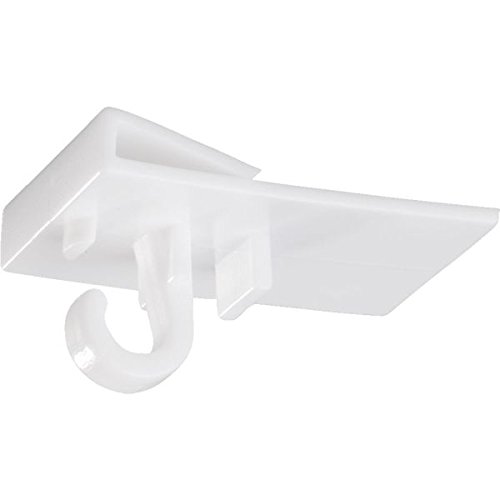 LEMAX® Ceiling-Clip, zum Einhängen an T-Schiene PVC 19 x 30 mm 10 Stück/Packung | Haken | Deckenhaken | Deckenbefestigung von LEMAX
