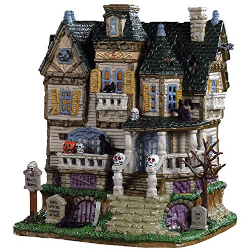 LEMAX - The Haunted Knoll 95442 Haus mit Totenköpfen - Halloween Spookytown von Lemax
