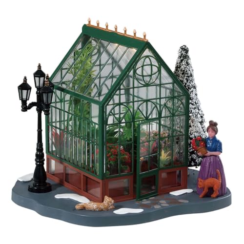 Lemax 84347 - Victorian Greenhouse - Beleuchtetes Gewächshaus - NEU 2018 - Caddington Village - Table Pieces/Tischstücke - Zubehör für Weihnachtswelt/Weihnachtsdorf/Tischdeko von Lemax
