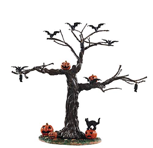 Lemax 93418 - Batty for Pumpkins Tree - Neu 2019 - Baum/Gruselbaum mit Fledermäusen & Kürbisköpfen - Spooky Town - Halloween Tischdeko Figuren/Dekoration von Lemax