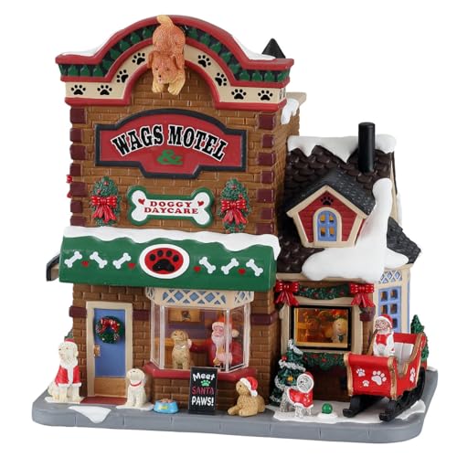 Lemax Christmas Village Meet Santa Paws Batteriebetriebene LED -15800 von Lemax