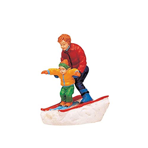 Lemax - Father and Son Skiing - Vater & Sohn fahren Ski - Polyresin - Figuren & Zubehör für die eigene kleine Weihnachtswelt von Lemax