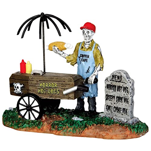 Lemax - Ghoul Hot Dog Vendor - Zombie Verkäufer - Spooky Town - Polyresin - Figuren & Zubehör für Halloween von Lemax