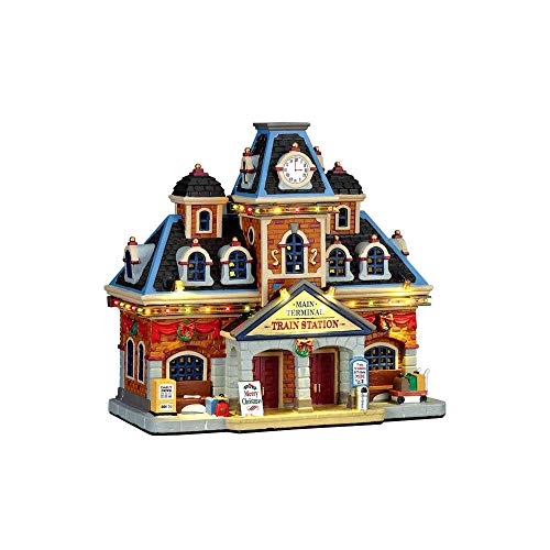 Lemax - Main Terminal Train Station - with 4.5V Adapto von Lemax