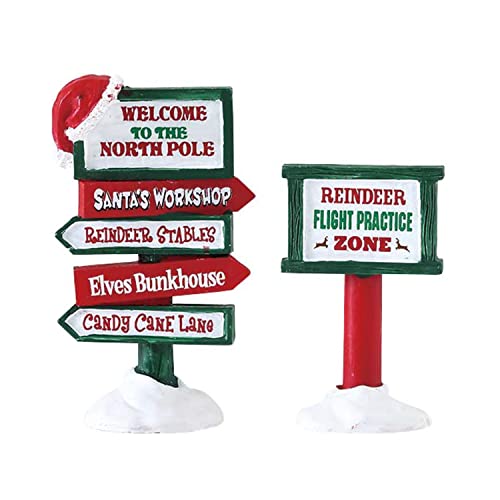 Lemax - North Pole Signs - Set of 2 von Lemax