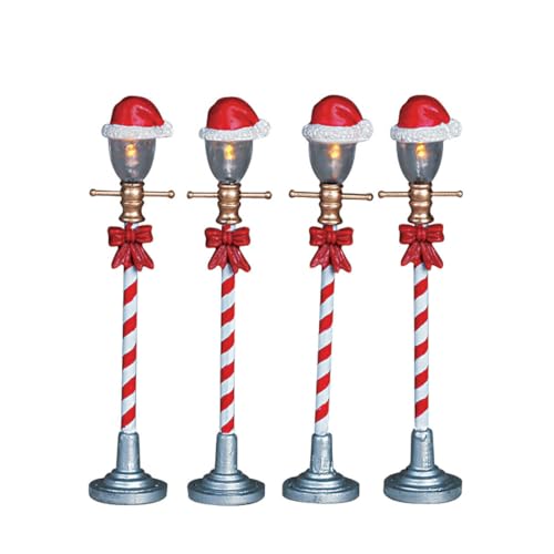 Lemax - Santa Hat Street Lamp - Set of 4 von Lemax