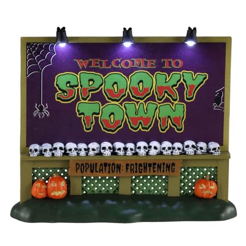 LEMAX - Spookytown Sign 04710 Schild Halloween Spookytown von Lemax