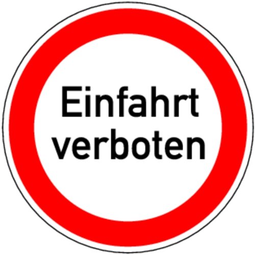 Schild Alu Einfahrt verboten 400mm von LEMAX