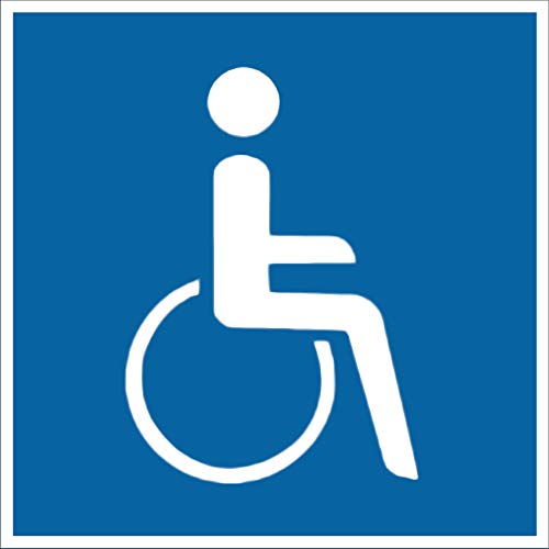 Schild Alu Rollstuhlfahrer 250x250mm Schild Alu Rollstuhlfahrer 250x250mm von LEMAX