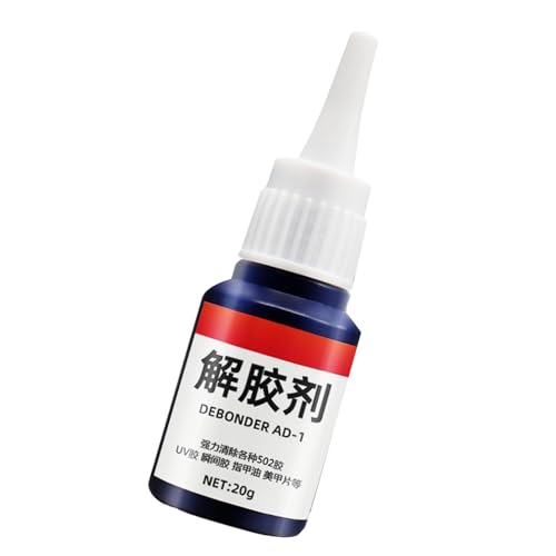Kleberentferner, Kleberentferner | Leistungsstarke Klebstoffentfernung,Sekundenkleberentferner, 20 g, multifunktionaler Kleberentferner für Nagelkleber, Metall, Glas von Lembeauty