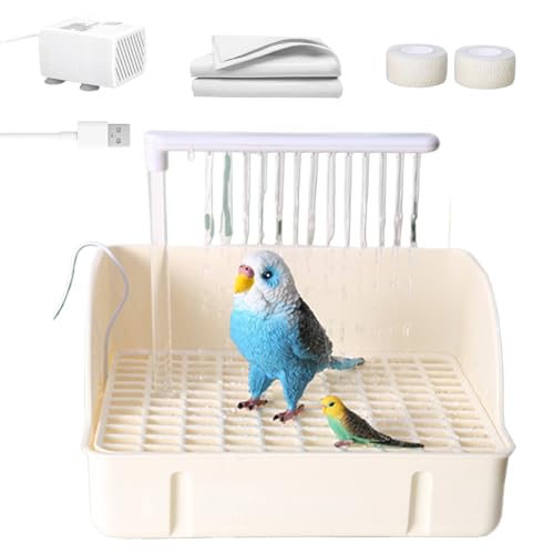 Lembeauty Automatische Vogelbadewanne,Automatischer Zirkulierender Vogelbrunnen Mit Pumpe - Geräumiges Badebecken Für Papageien, Sittiche, Nymphensittiche, Finken Und Aras, Vogelkäfig Zubehör Lembeauty Automatische Vogelbadewanne,Automatischer Zirkulierender Vogelbrunnen Mit Pumpe - Geräumiges Badebecken Für Papageien, Sittiche, Nymphensittiche, Finken Und Aras, Vogelkäfig Zubehör von Lembeauty