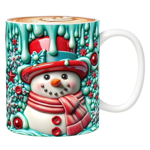 Lembeauty Christmas Cups, Keramik 3D Weihnachtsbecher, 3D Design 350ml Mit Griff Trinkgefäß Für Frauen Mädchen Festtag Geburtstag Küche Urlaub Lembeauty Christmas Cups, Keramik 3D Weihnachtsbecher, 3D Design 350ml Mit Griff Trinkgefäß Für Frauen Mädchen Festtag Geburtstag Küche Urlaub von Lembeauty