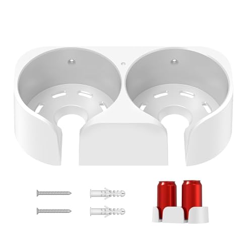 Lembeauty Duschbecherhalter | Duschbad Trinkhalter | Wandmontierter Organizer Halter Bad-Accessoires Für Getränkedosen, Flaschen Und Gläser von Lembeauty