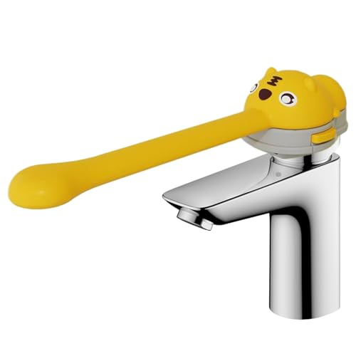 Lembeauty Faucet Handle Extender | Waschbecken Armatur Griffverlängerung mit kindgerechtem Design | Ersatzteil Badezimmer Zubehör Für Küche Pflegeheim Badewanne Gesicht Waschen von Lembeauty