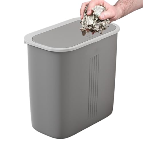 Lembeauty Schmaler Mülleimer - Abfalleimer Mit Drucköffnung Für Kantine Und Schreibtisch,Geruchsarmer Rechteckiger Mülleimer Mit Deckel Für Waschraum Gewerbliche Küche Krankenhaus Badezimmer Lembeauty Schmaler Mülleimer - Abfalleimer Mit Drucköffnung Für Kantine Und Schreibtisch,Geruchsarmer Rechteckiger Mülleimer Mit Deckel Für Waschraum Gewerbliche Küche Krankenhaus Badezimmer von Lembeauty