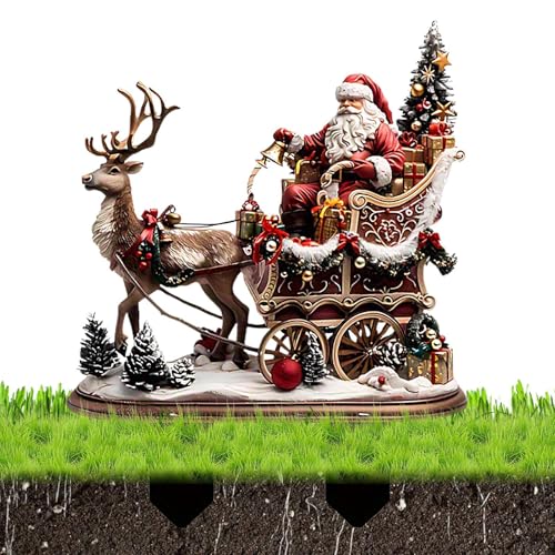 Lembeauty Weihnachts Gartenstäbe,2D Acryl Weihnachtsmann Weihnachts Gartenstäbe | Realistische Rentier-Staken für Outdoor Kinder Rasen Landschaft Blumentöpfe Zäune Festtage Lembeauty Weihnachts Gartenstäbe,2D Acryl Weihnachtsmann Weihnachts Gartenstäbe | Realistische Rentier-Staken für Outdoor Kinder Rasen Landschaft Blumentöpfe Zäune Festtage von Lembeauty