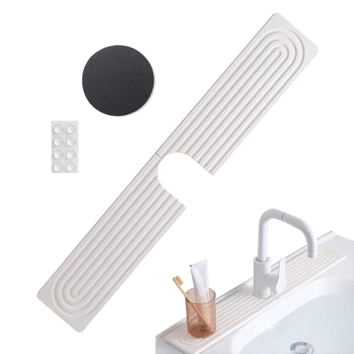 Wasserhahn Matte Für Küchenspüle - Diatomit Stein Waschbeckenablage Schutz - Tropffänger Stark Saugfähiger Spritzschutz Schnelltrocknende Küchenzubehör Für Hotel Wohnung Wasserhahn Matte Für Küchenspüle - Diatomit Stein Waschbeckenablage Schutz - Tropffänger Stark Saugfähiger Spritzschutz Schnelltrocknende Küchenzubehör Für Hotel Wohnung von Lembeauty