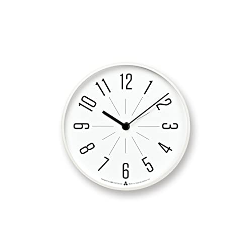 Lemnos Wanduhr Awa Clock Jiji/Designer Wanduhr ohne Tickgeräusche aus Japan/Wanduhr modern mit schleichender Sekunde/Küchenuhr, Uhr Wohnzimmer/Clock – Farbe weiß Lemnos Wanduhr Awa Clock Jiji/Designer Wanduhr ohne Tickgeräusche aus Japan/Wanduhr modern mit schleichender Sekunde/Küchenuhr, Uhr Wohnzimmer/Clock – Farbe weiß von Lemnos