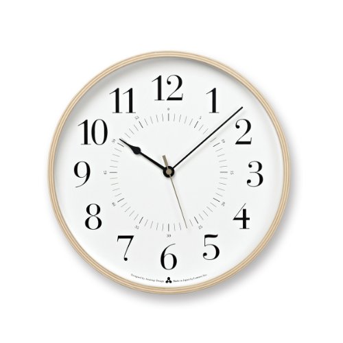 Lemnos Wanduhr Awa Clock-Toki/Designer Wanduhr ohne Tickgeräusche aus Japan/Wanduhr modern mit schleichender Sekunde/Küchenuhr, Uhr Wohnzimmer/Clock – Farbe weiß Lemnos Wanduhr Awa Clock-Toki/Designer Wanduhr ohne Tickgeräusche aus Japan/Wanduhr modern mit schleichender Sekunde/Küchenuhr, Uhr Wohnzimmer/Clock – Farbe weiß von Lemnos