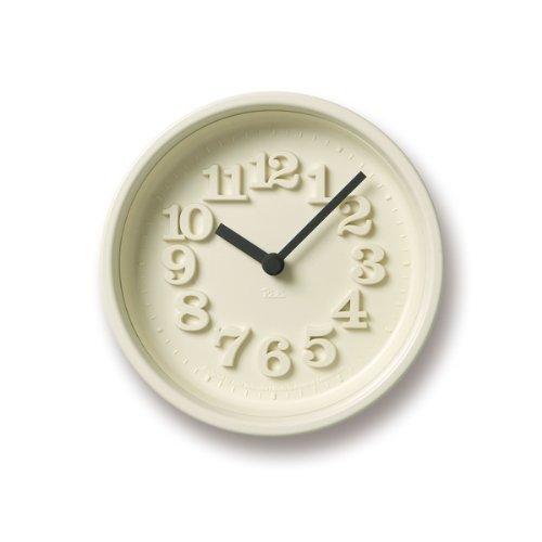 Lemnos Wanduhr Chiisana Tokei/Kleine Designer Tischuhr oder Wanduhr ohne Tickgeräusche aus Japan/Uhr zum Hinstellen/Kaminuhr und Uhr Wohnzimmer/Clock – Farbe Elfenbein Lemnos Wanduhr Chiisana Tokei/Kleine Designer Tischuhr oder Wanduhr ohne Tickgeräusche aus Japan/Uhr zum Hinstellen/Kaminuhr und Uhr Wohnzimmer/Clock – Farbe Elfenbein von Lemnos