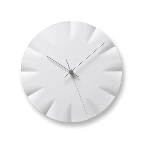 Lemnos Wanduhr Kifuku/Porzellan Designer Wanduhr ohne Tickgeräusche aus Japan/Wanduhr modern mit schleichender Sekunde/Küchenuhr, Uhr Wohnzimmer/Clock Lemnos Wanduhr Kifuku/Porzellan Designer Wanduhr ohne Tickgeräusche aus Japan/Wanduhr modern mit schleichender Sekunde/Küchenuhr, Uhr Wohnzimmer/Clock von Lemnos