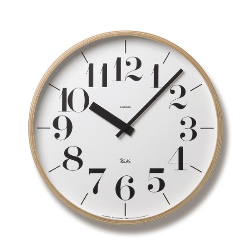 Lemnos Wanduhr Riki Clock M/Designer Wanduhr ohne Tickgeräusche aus Japan/Wanduhr modern mit schleichender Sekunde/Küchenuhr, Uhr Wohnzimmer/Clock Lemnos Wanduhr Riki Clock M/Designer Wanduhr ohne Tickgeräusche aus Japan/Wanduhr modern mit schleichender Sekunde/Küchenuhr, Uhr Wohnzimmer/Clock von Lemnos